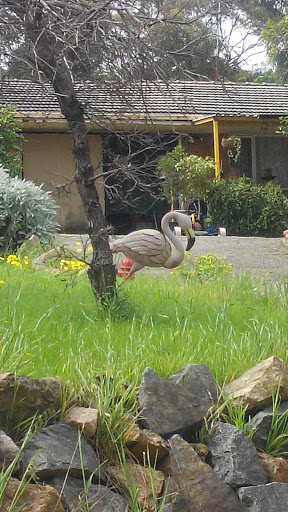 Falling Flamingos Statue