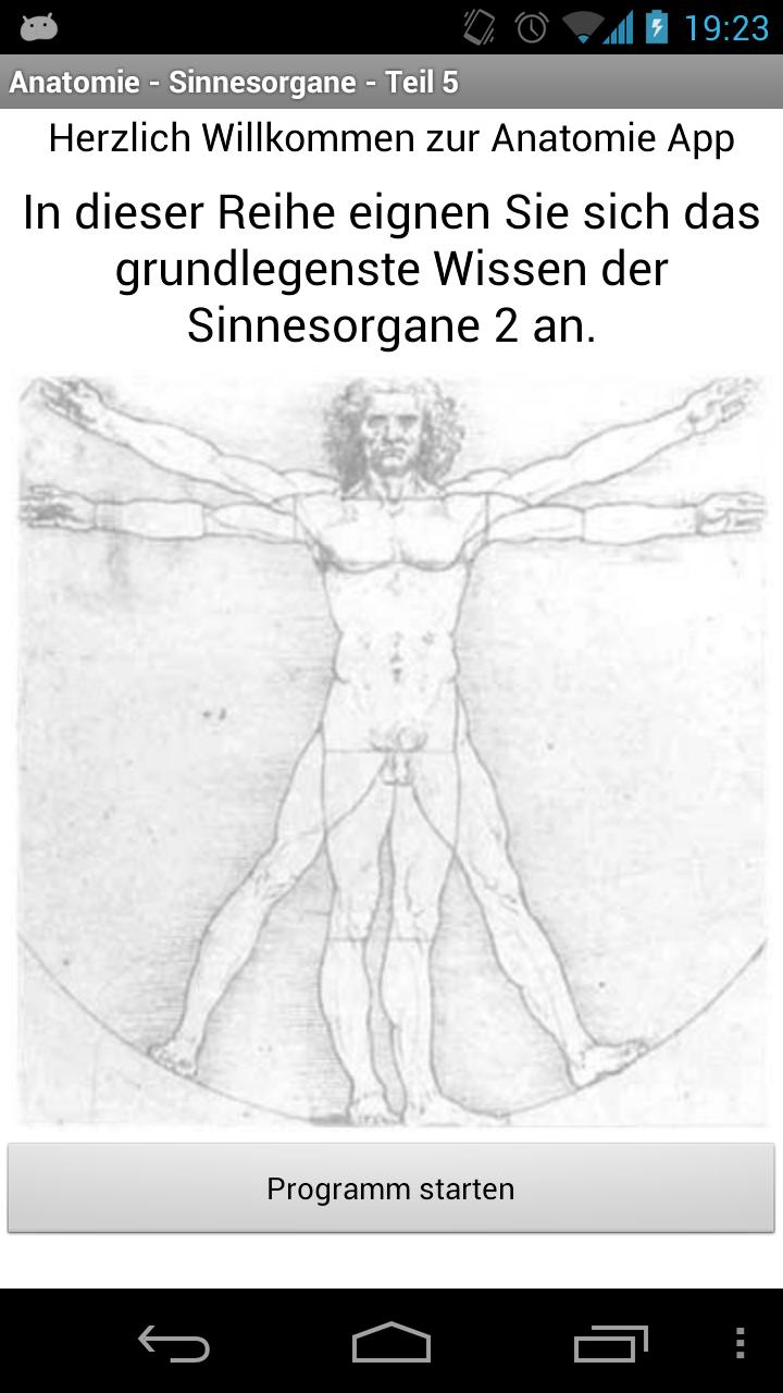 Android application Anatomy - Sensory Organs 2 screenshort