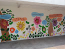 Multilingual Flowers Mural 