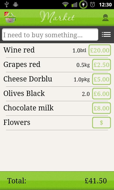 Android application Let It Shop Pro screenshort