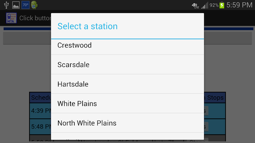 Metro North Departures Screen 3