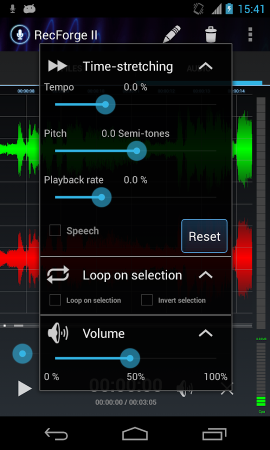 RecForge II Pro Audio Recorder - screenshot
