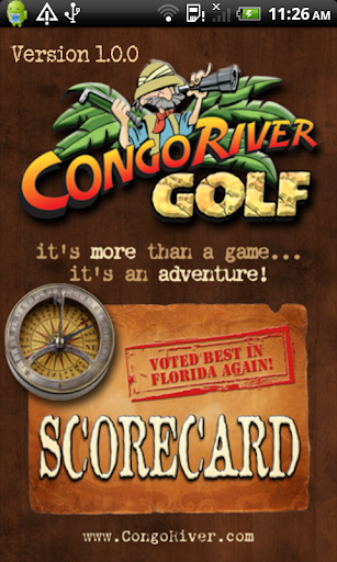 Congo River Golf Scorecard App
