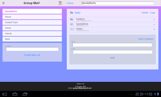  Group Mail Free – Vignette de la capture d'écran  
