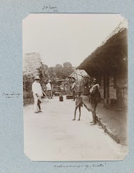 Woningen voor de contractarbeiders op Plantage Kwatta