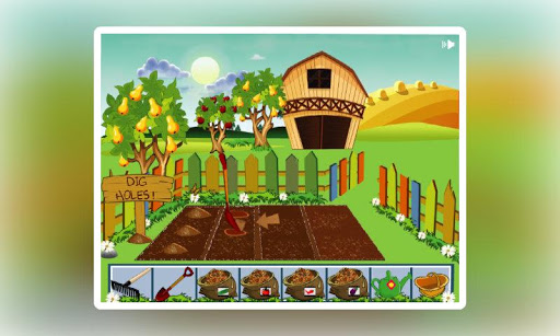 Lara Planting Vegetables