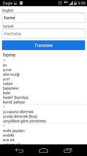 Ingilizce Türkçe Sözlük