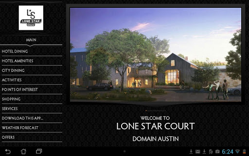 Lone Star Court Hotel Tablet