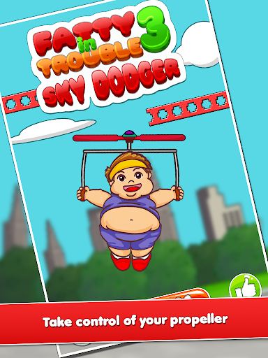 【免費冒險App】Fatty In Trouble 3: Sky Dodger-APP點子