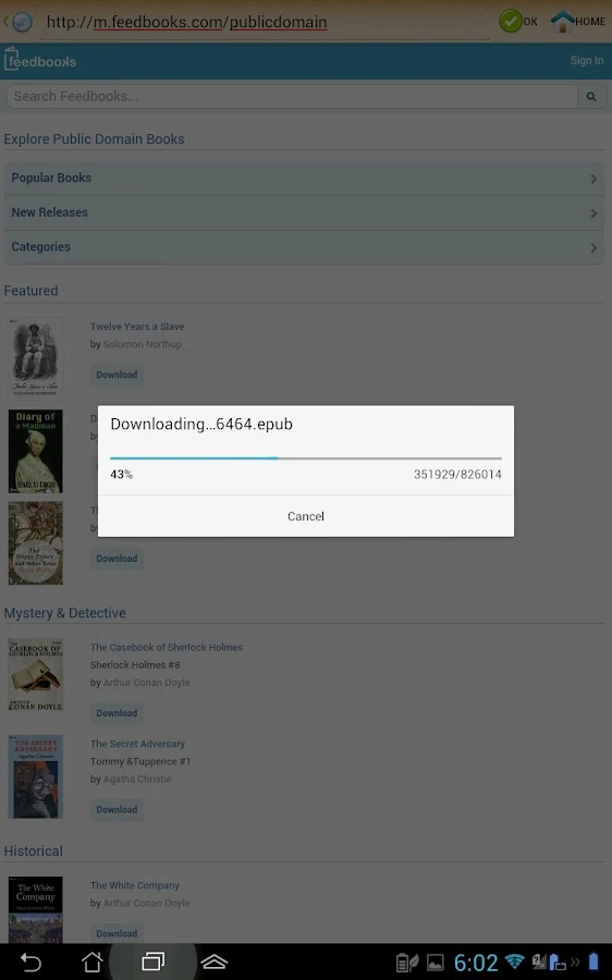    ePub Reader for Android- screenshot  