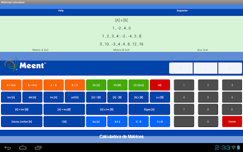 Matrices Calculator Free Trial Screenshots 0