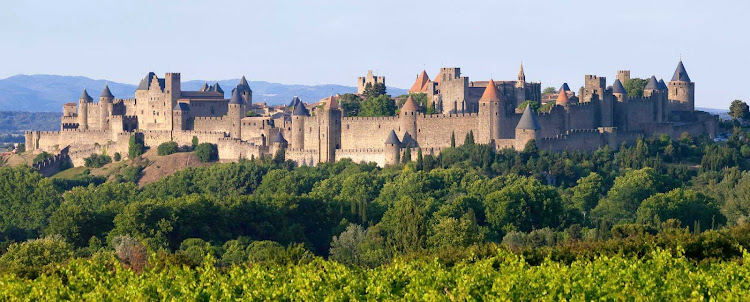 Cité de Carcassonne in the city of modern Carcassonne, is a medieval fortified city of Gothic architecture. It's in the Languedoc-Roussillon region of southern France. 