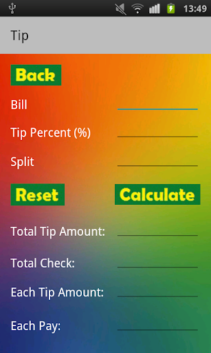 Tip n Split Calculator