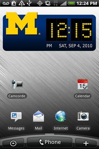 Michigan Wolverines Clock Screen 2