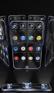 Next Launcher Theme Techno 3D - screenshot