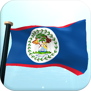 Belize Flag 3D Live Wallpaper