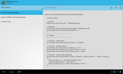 Database Script Tool