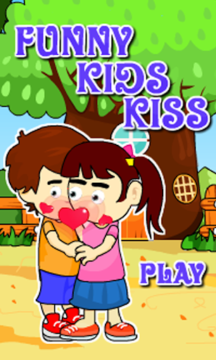 Funny Kids Kiss