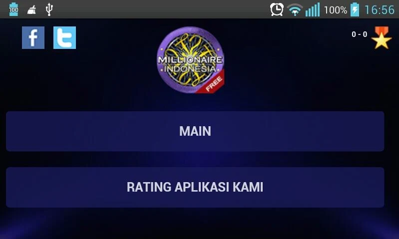 Kuis Millionaire Indonesia - screenshot