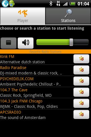 Android application Yourmuze.FM screenshot