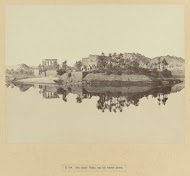 Gezicht op het eiland Philae in de Nijl