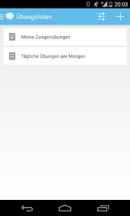 Android-Anwendung Speech Companion Screenshot