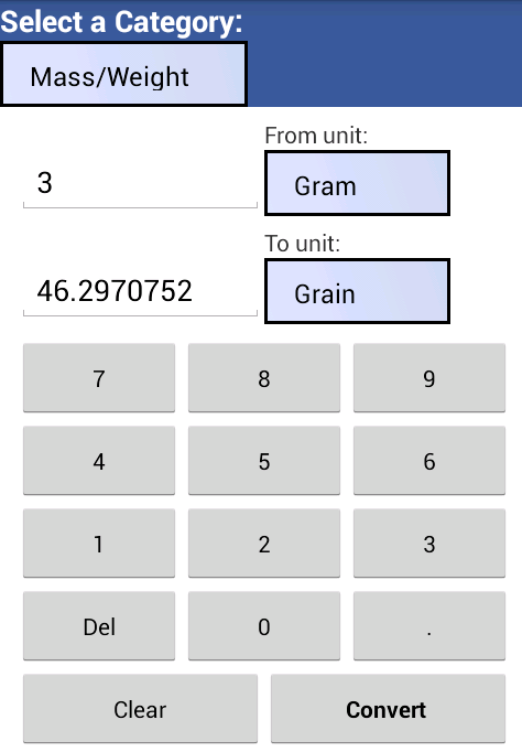    Quick Unit Converter- screenshot  