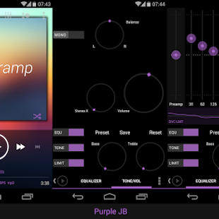 Poweramp skin KK/JB/ICS Purple v1.3.2Poweramp skin KK/JB/ICS...