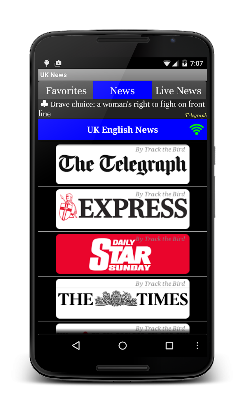 UK News Daily Live Papers Screen 2