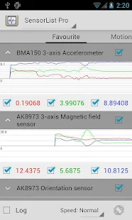 SensorList Pro