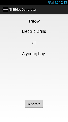 【免費娛樂App】Sh!t Idea Generator-APP點子