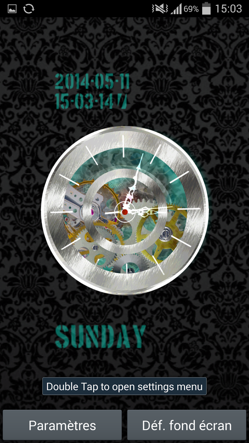 Clock HQ Live Wallpaper Screen 3