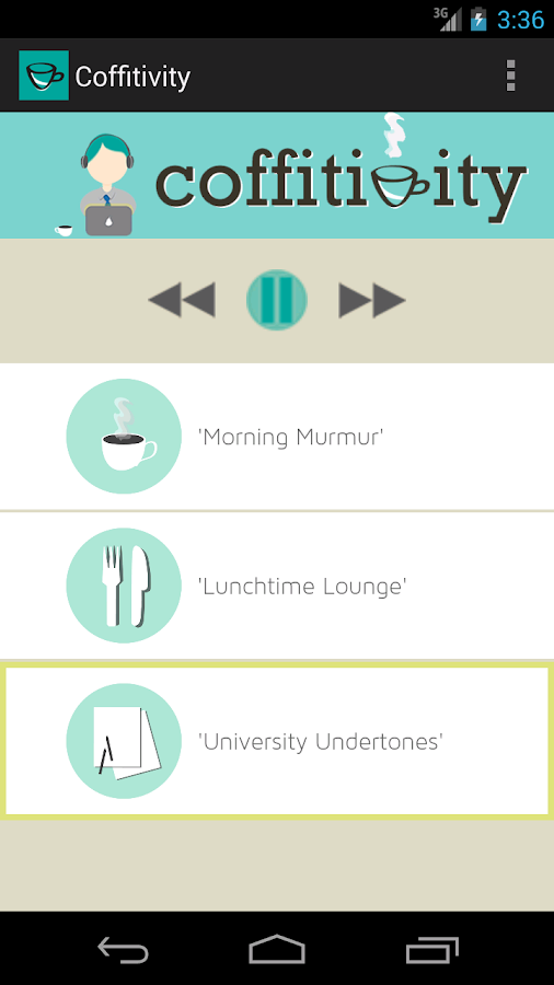    Coffitivity- screenshot  