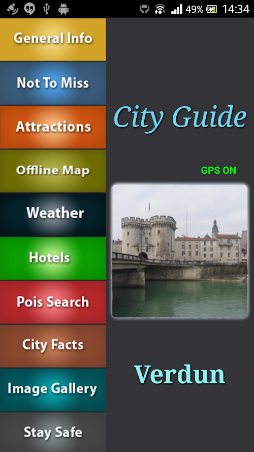 Android application Verdun Offline Map Guide screenshort
