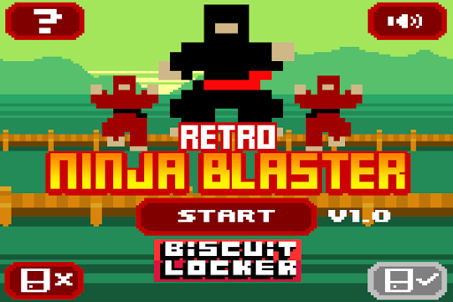 【免費街機App】Retro Ninja Blaster-APP點子