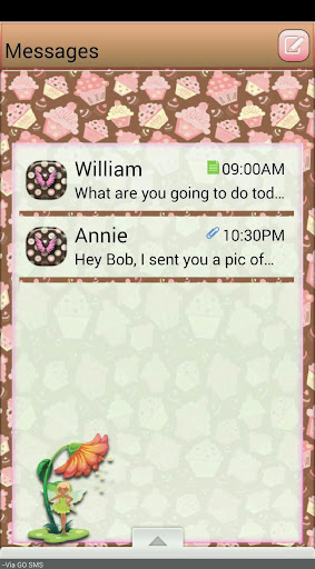 CupcakeFairy GO SMS THEME