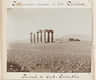 Restanten van de Apollotempel van Korinthe