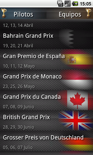 Formula Calendar 2013