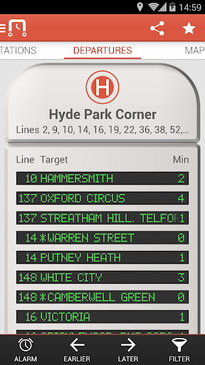 nextstop London Timetable UK