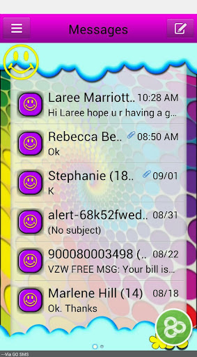 Psychedelic60GO SMS THEME