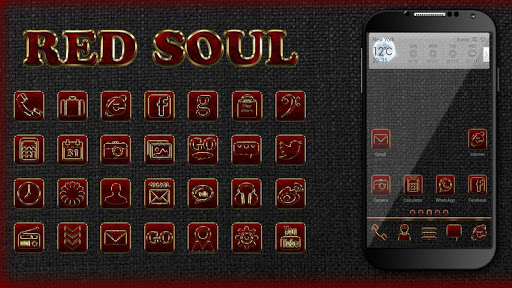 Red Soul Go Launcher Theme