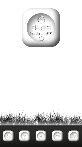 AP White Buttons Zooper Clock