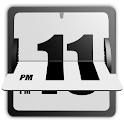 3D Animated Flip Clock WHITE logo