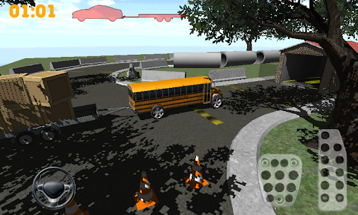 3D School Bus Parking