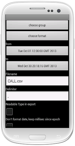 Call Log Export Pro