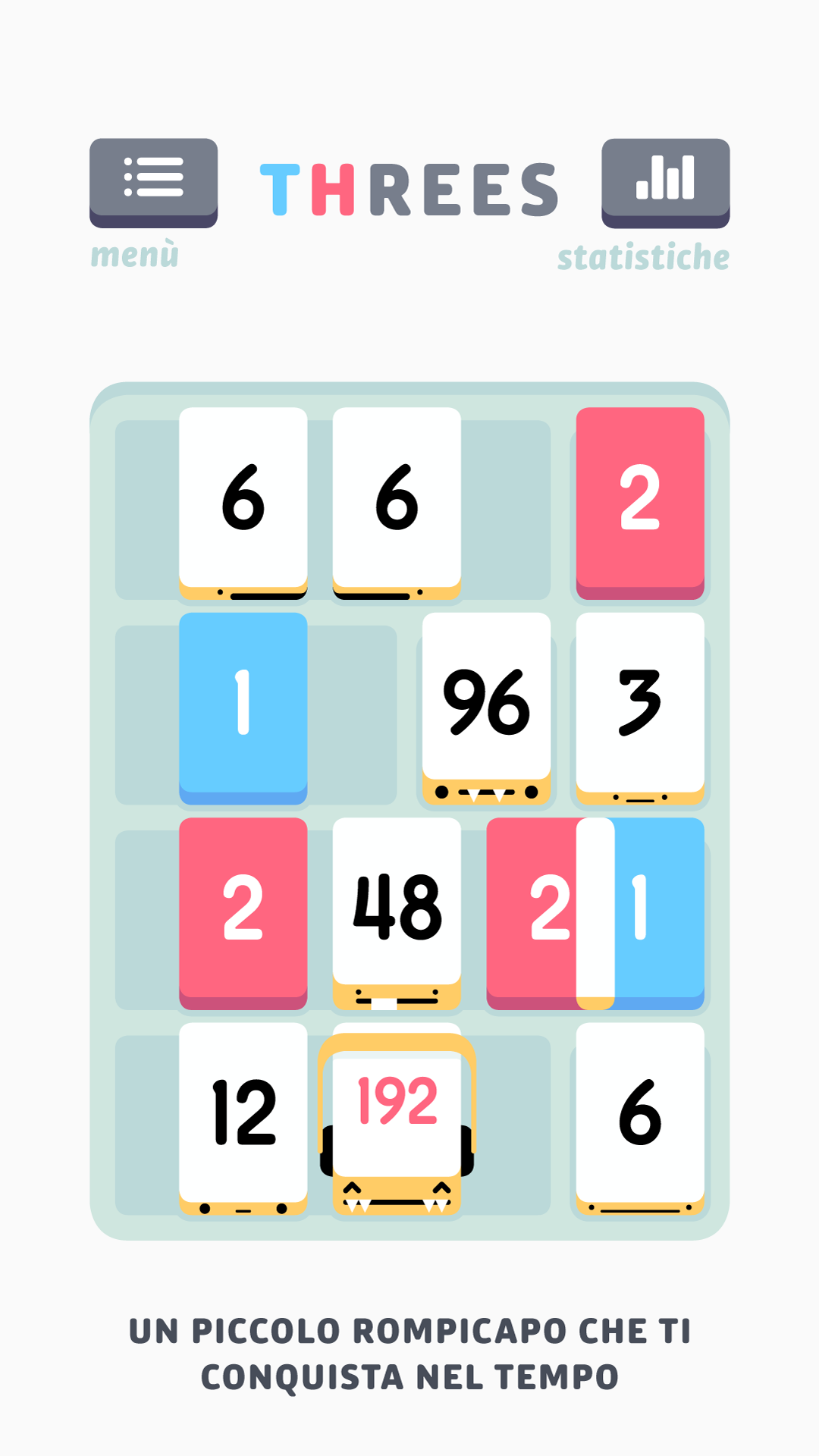 Android application Threes! screenshort
