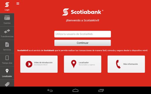 ScotiaMovil Tablet