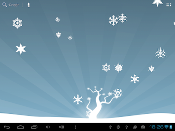 Live Snowflakes Wallpaper poster 4