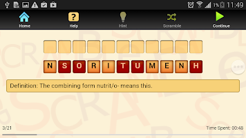 Med Term Scramble APK 螢幕截圖圖片 #6