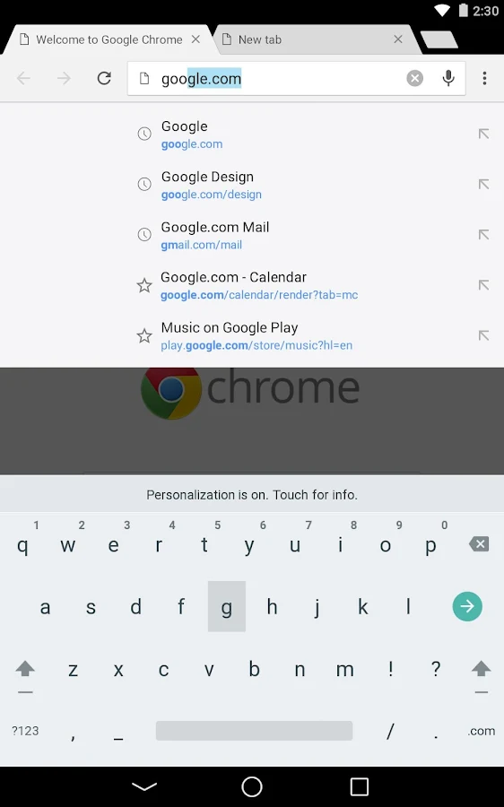 Chrome Browser - Google - screenshot